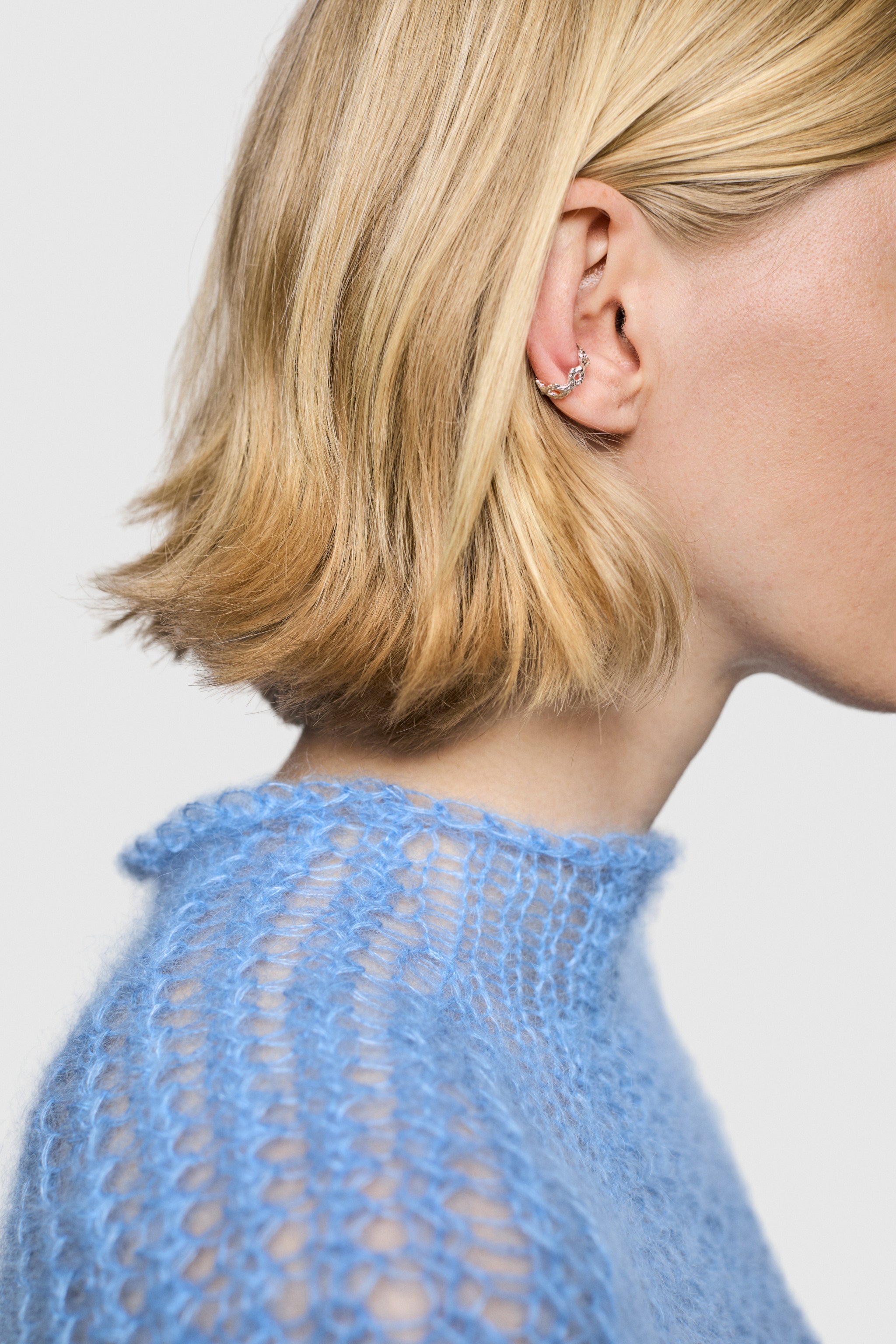 Mask Earcuff Small (925 Silver)