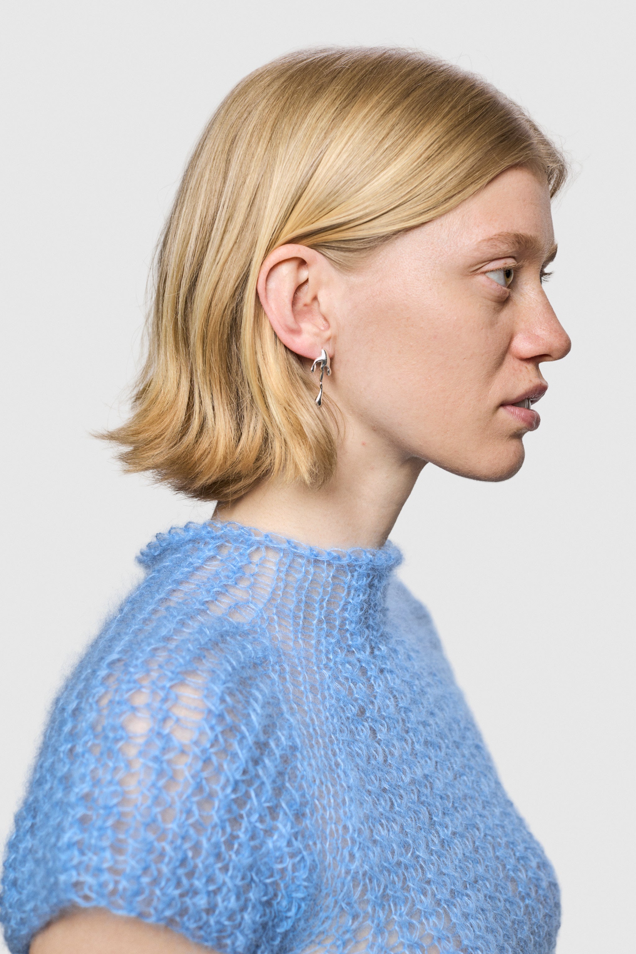 Type Arrow Earring Large (925 Silver)