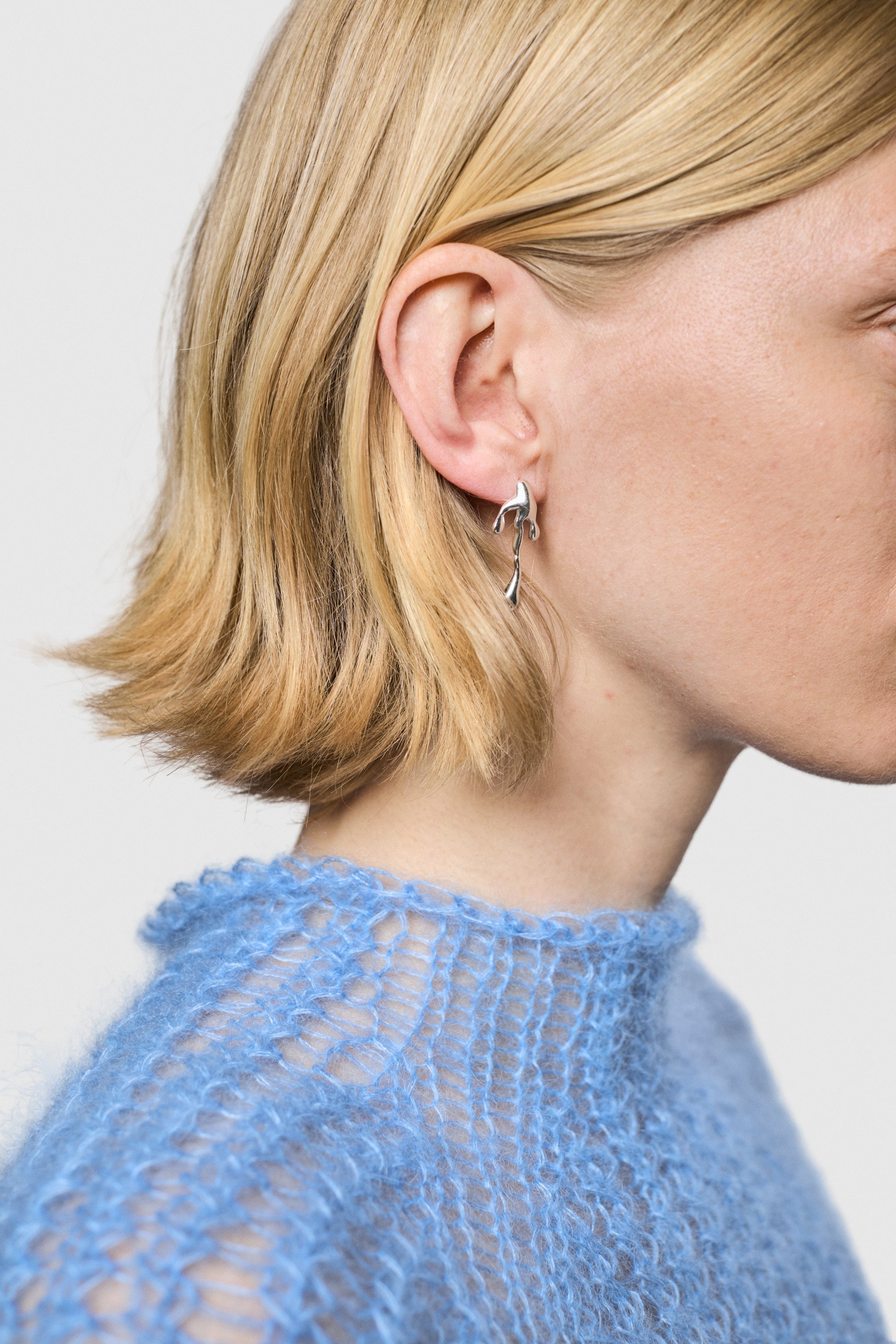 Type Arrow Earring Large (925 Silver)