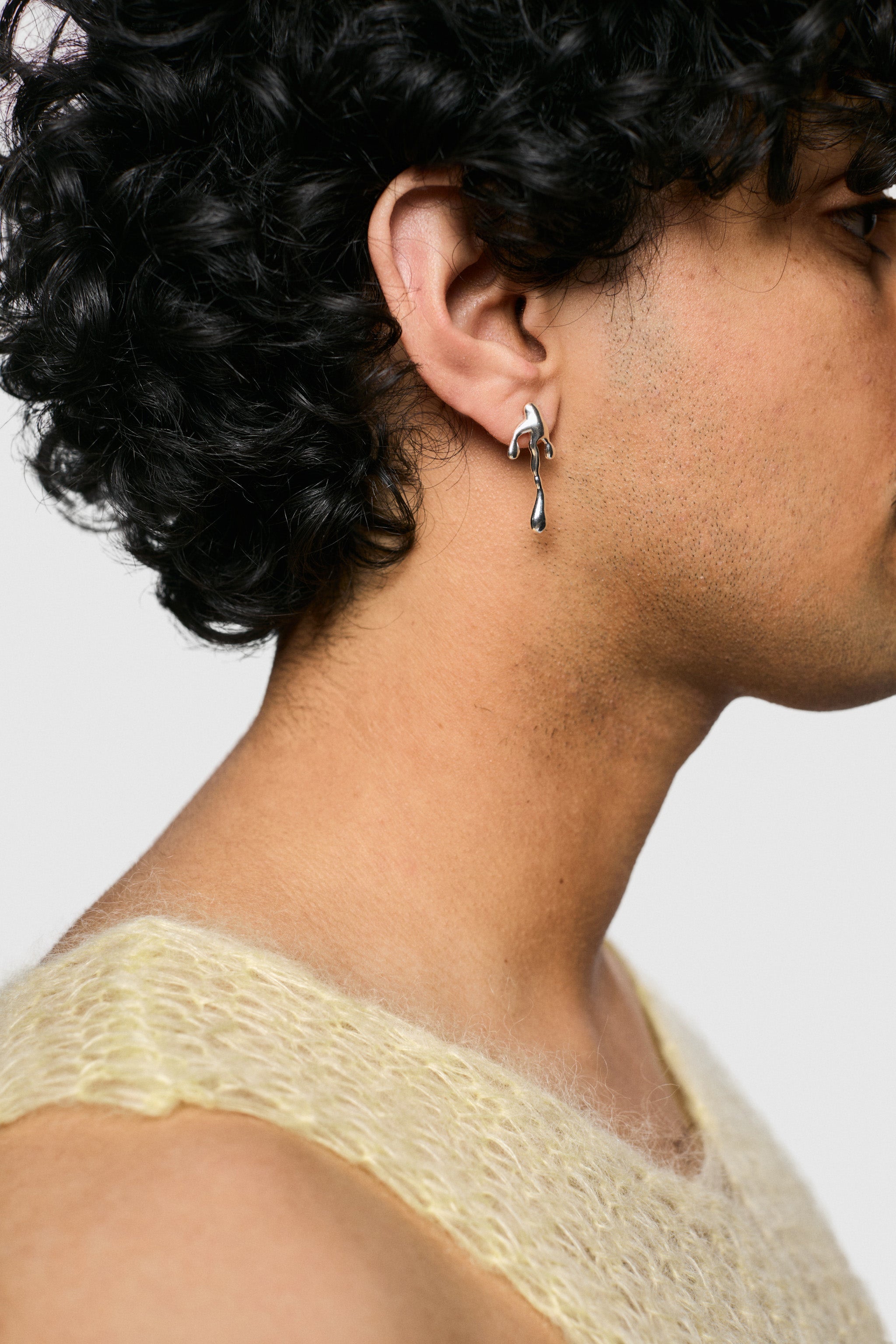Type Arrow Earring Large (925 Silver)
