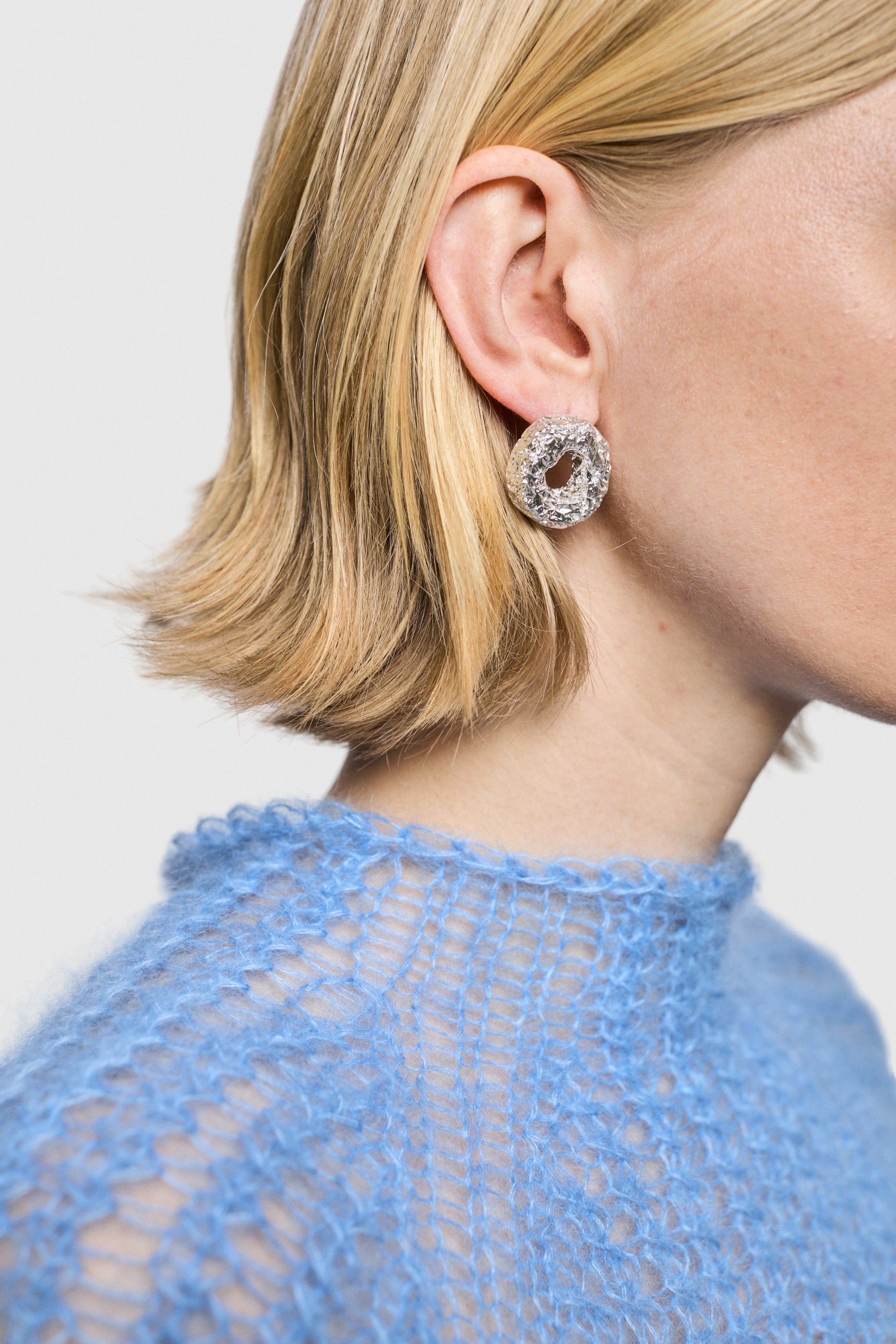 Rigid Circle Earring (925 Silver)