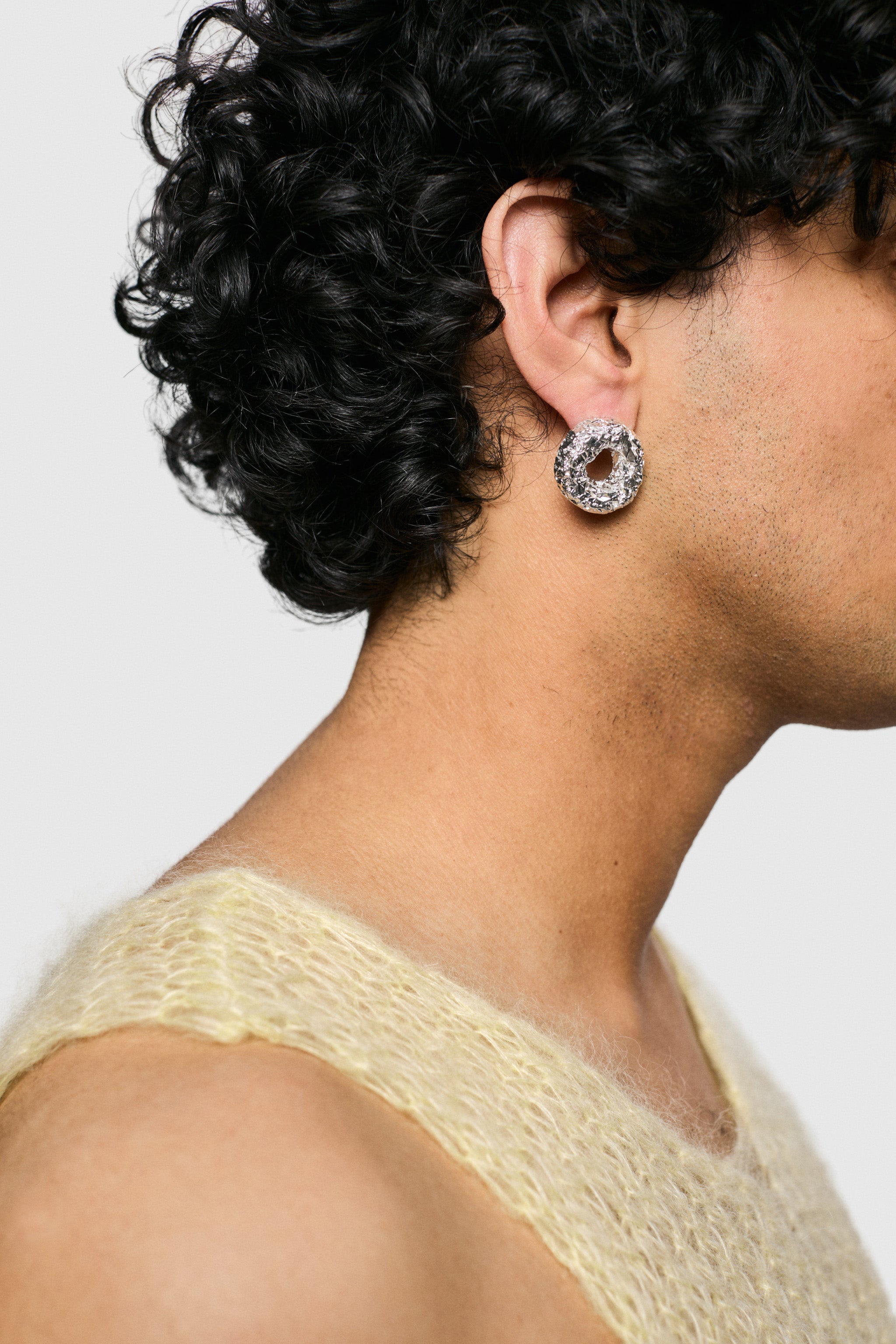 Rigid Circle Earring (925 Silver)
