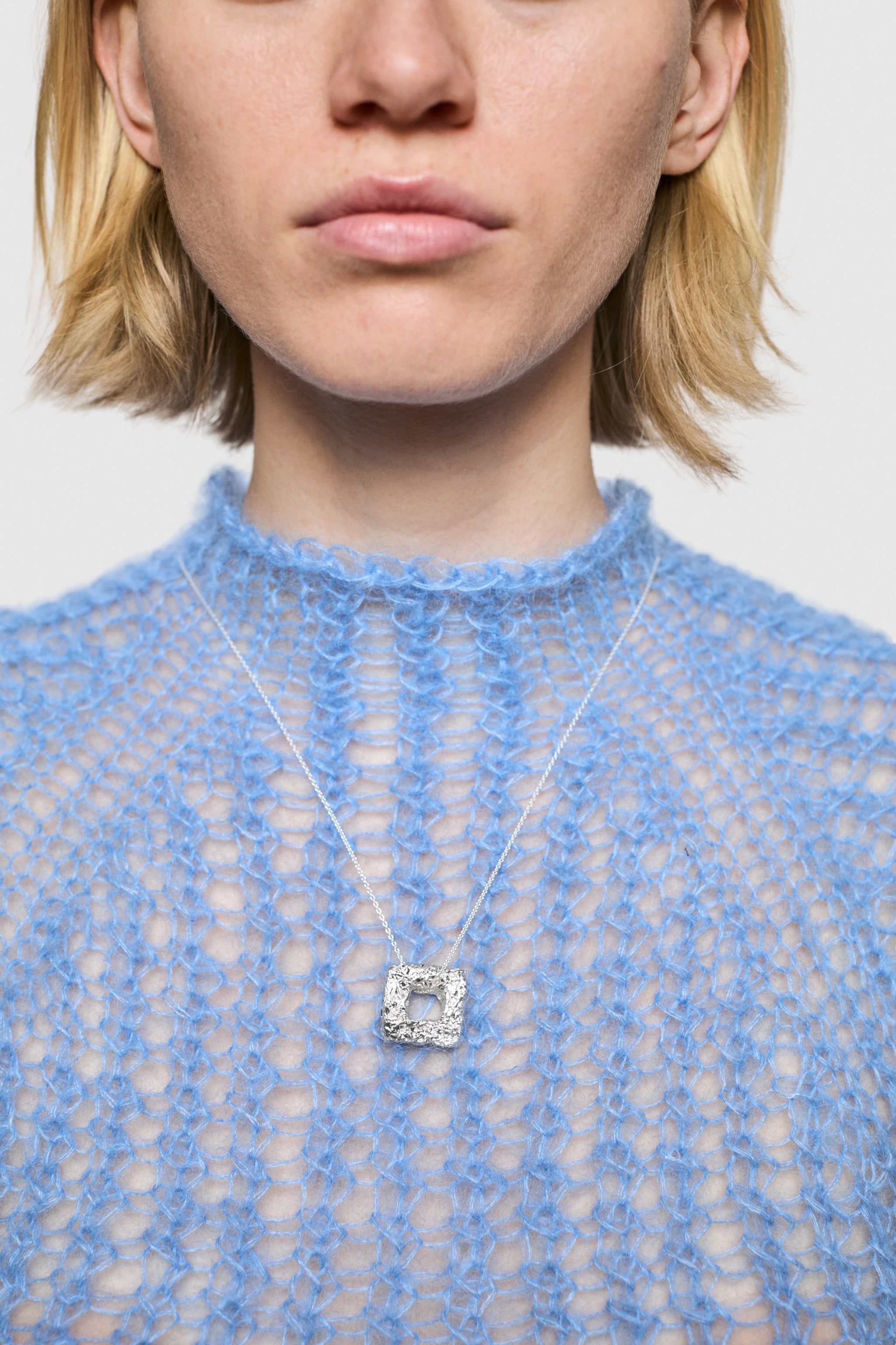 Rigid Square Pendant (925 Silver)