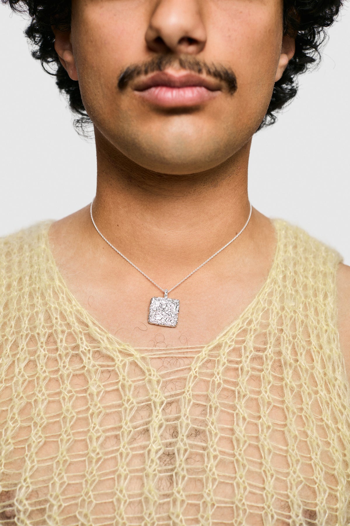 Soft Square Pendant (925 Silver)