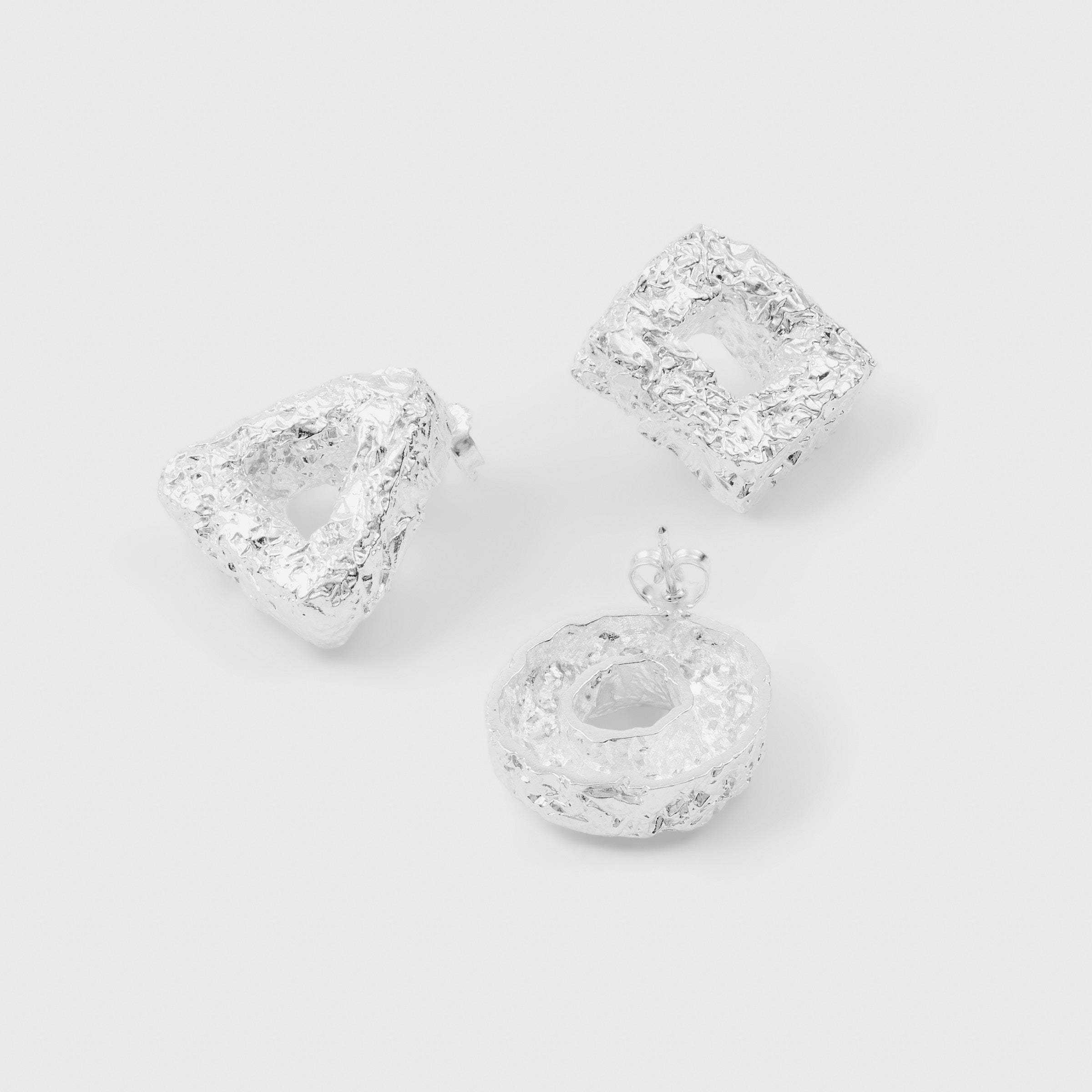 Rigid Circle Earring (925 Silver)