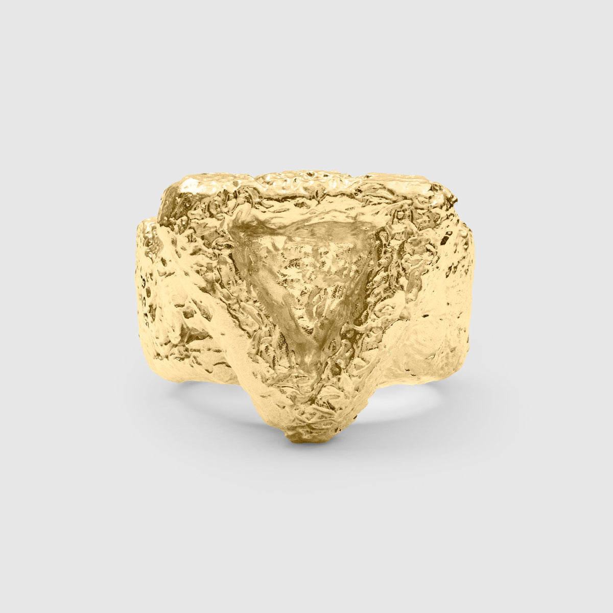 Rigid Triangle Ring (Gold Plated)