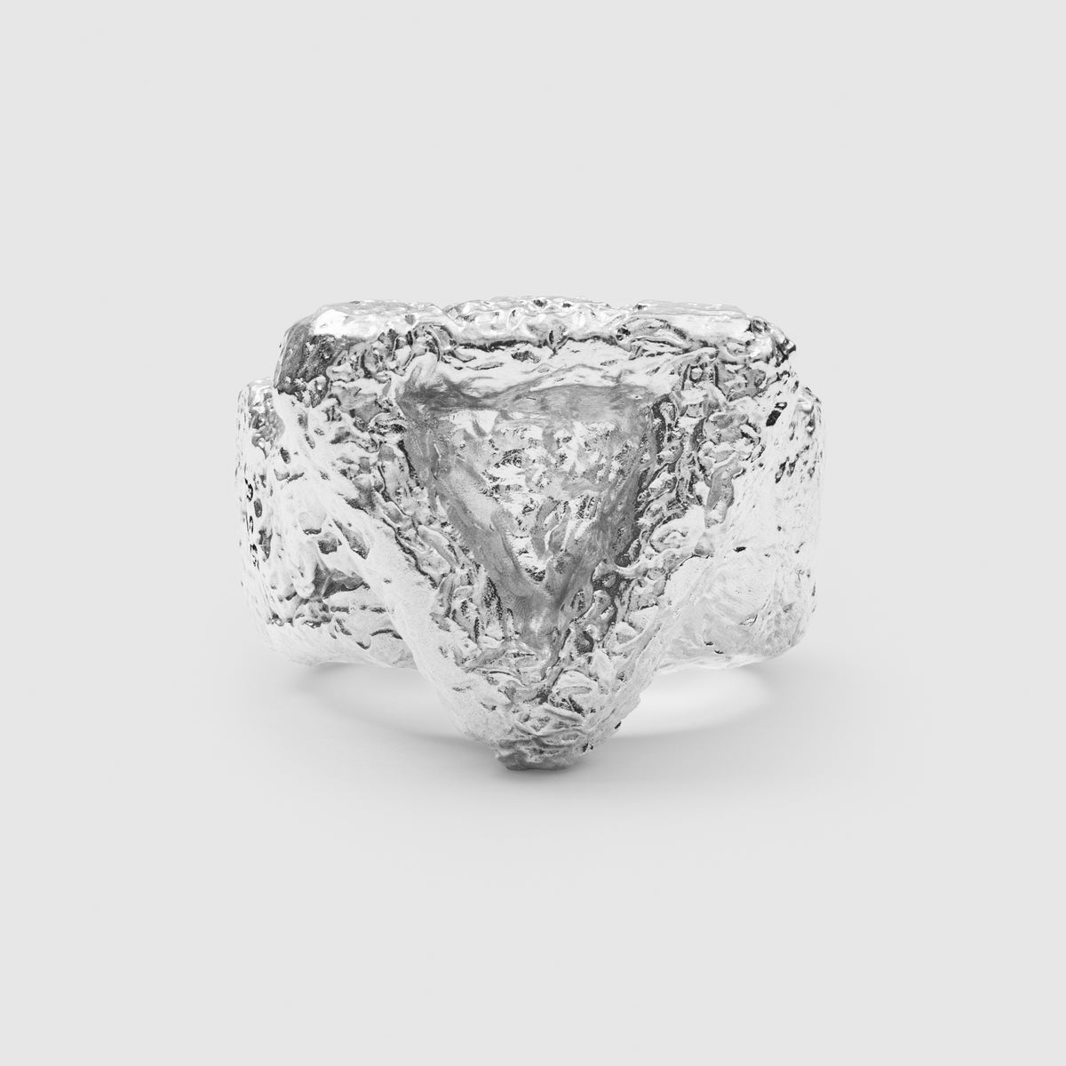 Rigid Triangle Ring (925 Silver)
