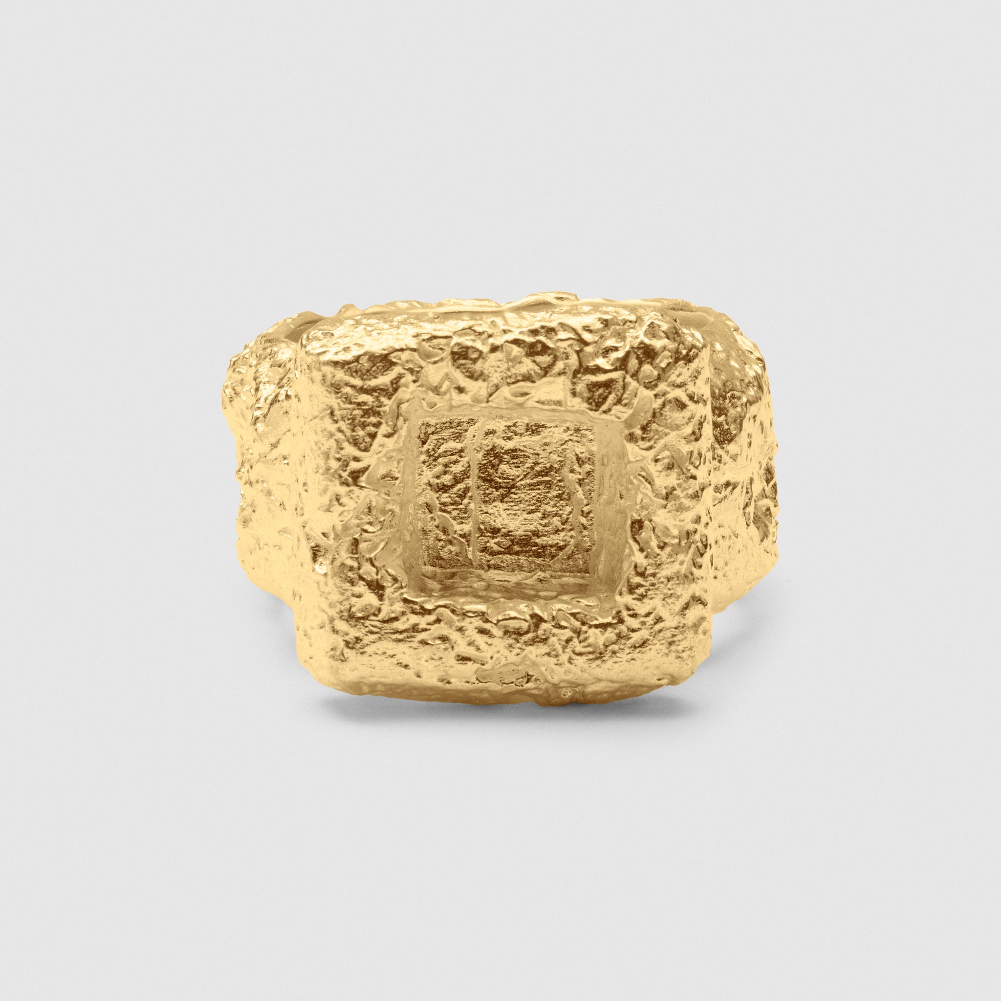 Rigid Square Ring (Gold Plated)