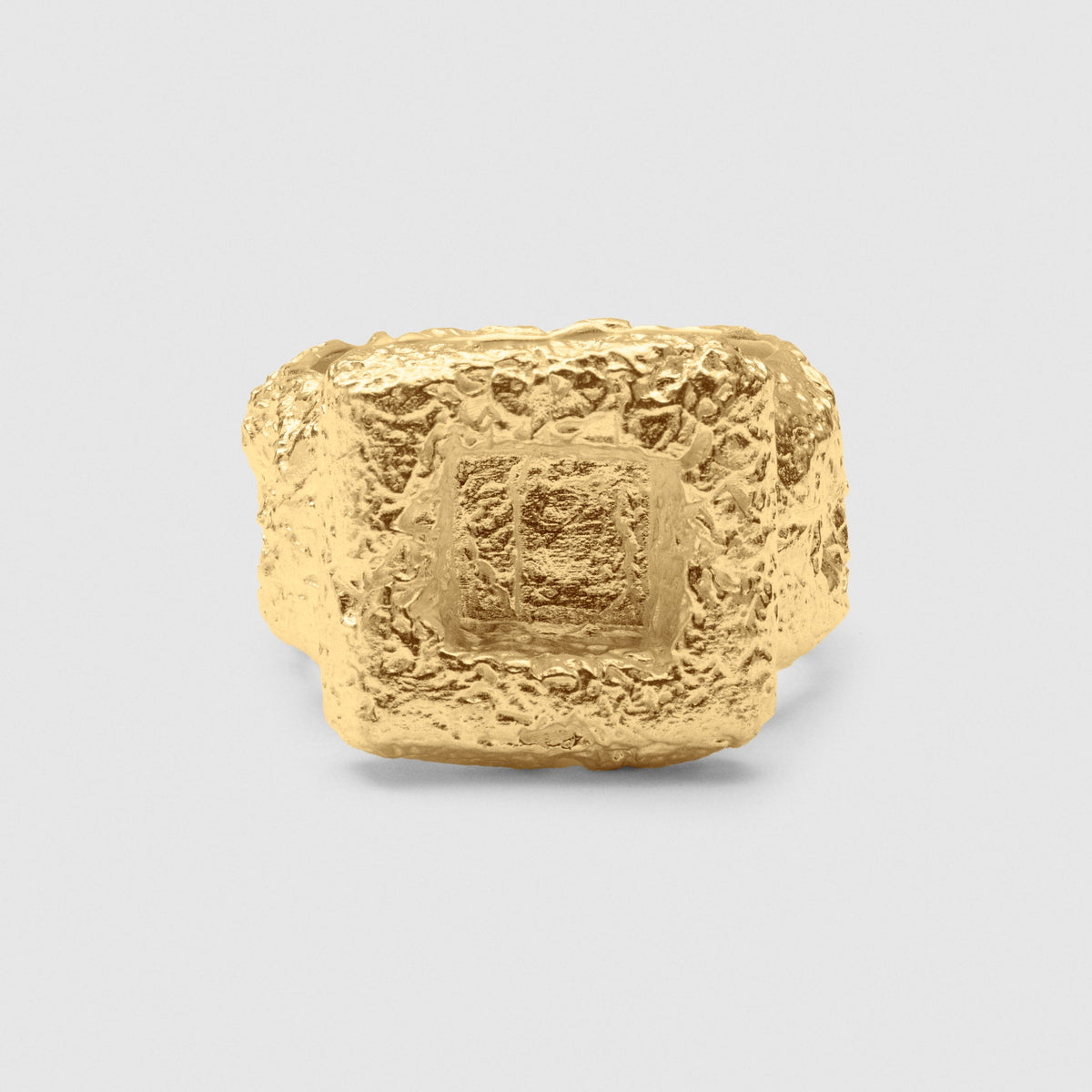 Rigid Square Ring (Gold Plated)