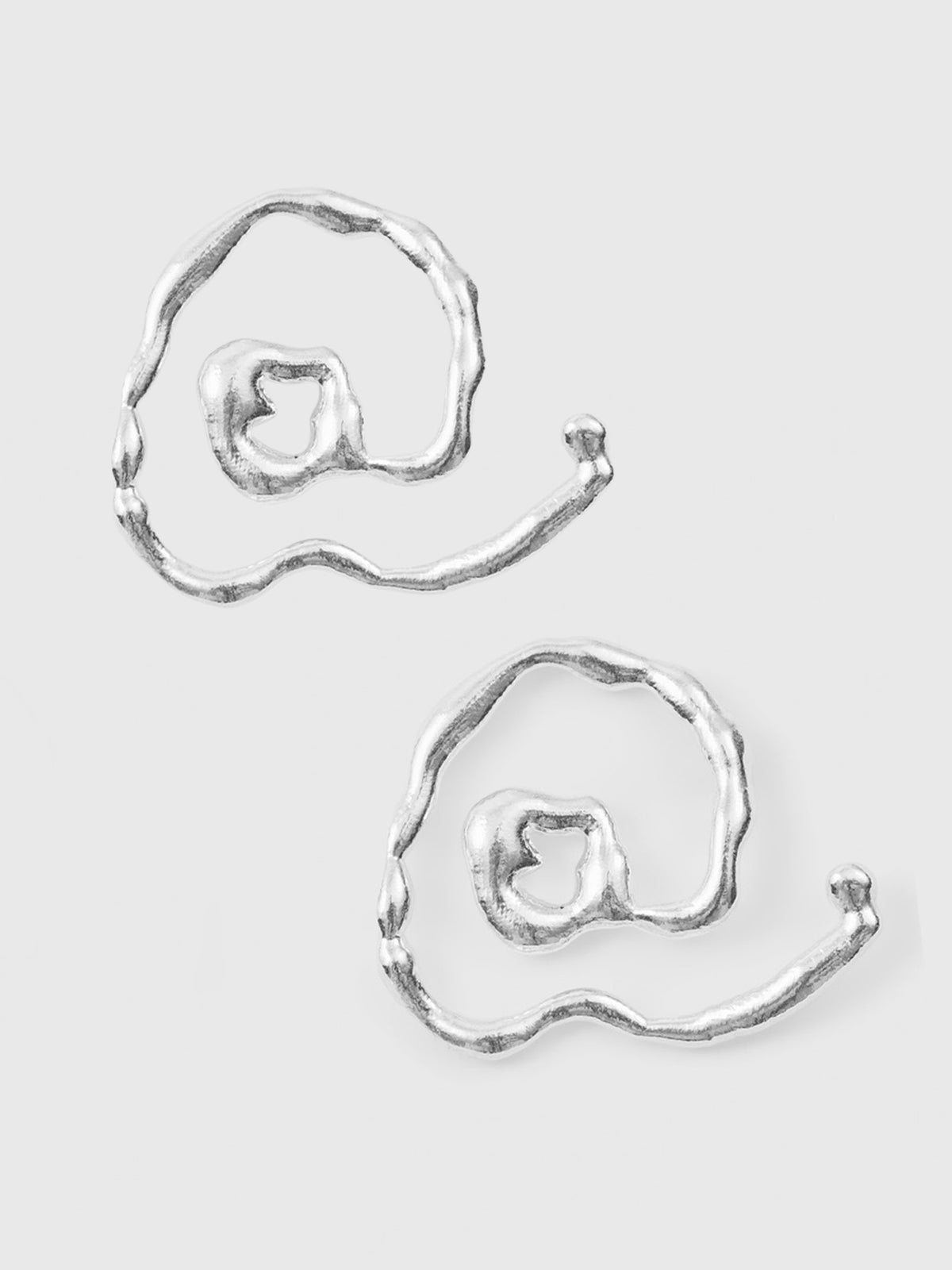 Type Att Earring Large (925 Silver)