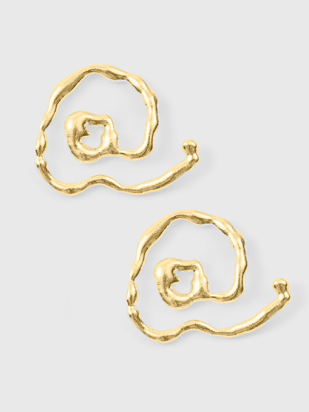 Type Att Earring Large (Gold Plated)