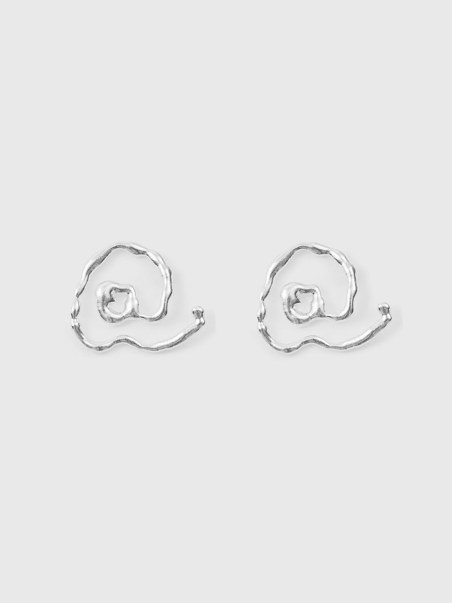 Type Att Earring Small (925 Silver)