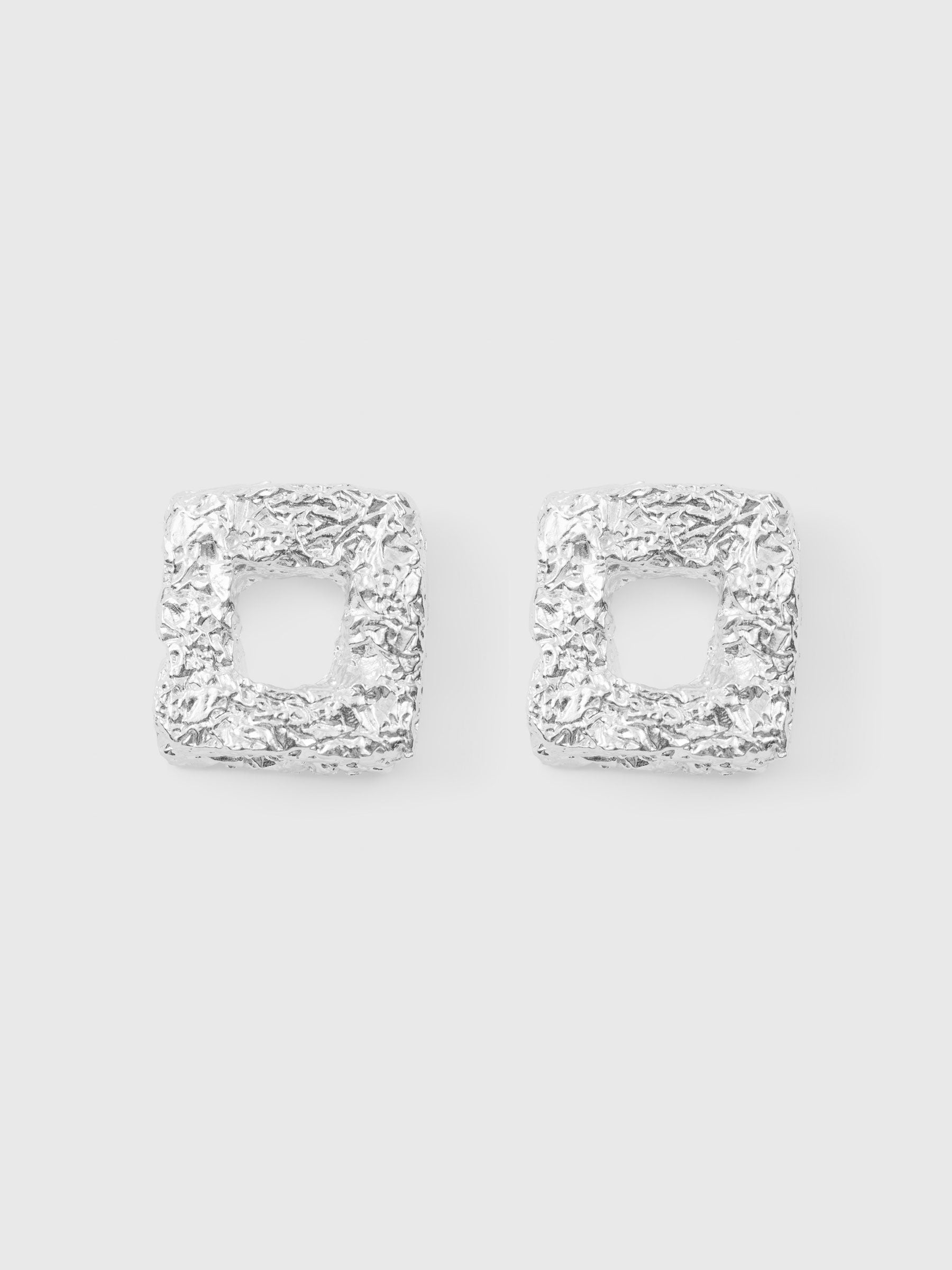 Rigid Square Earring (925 Silver)