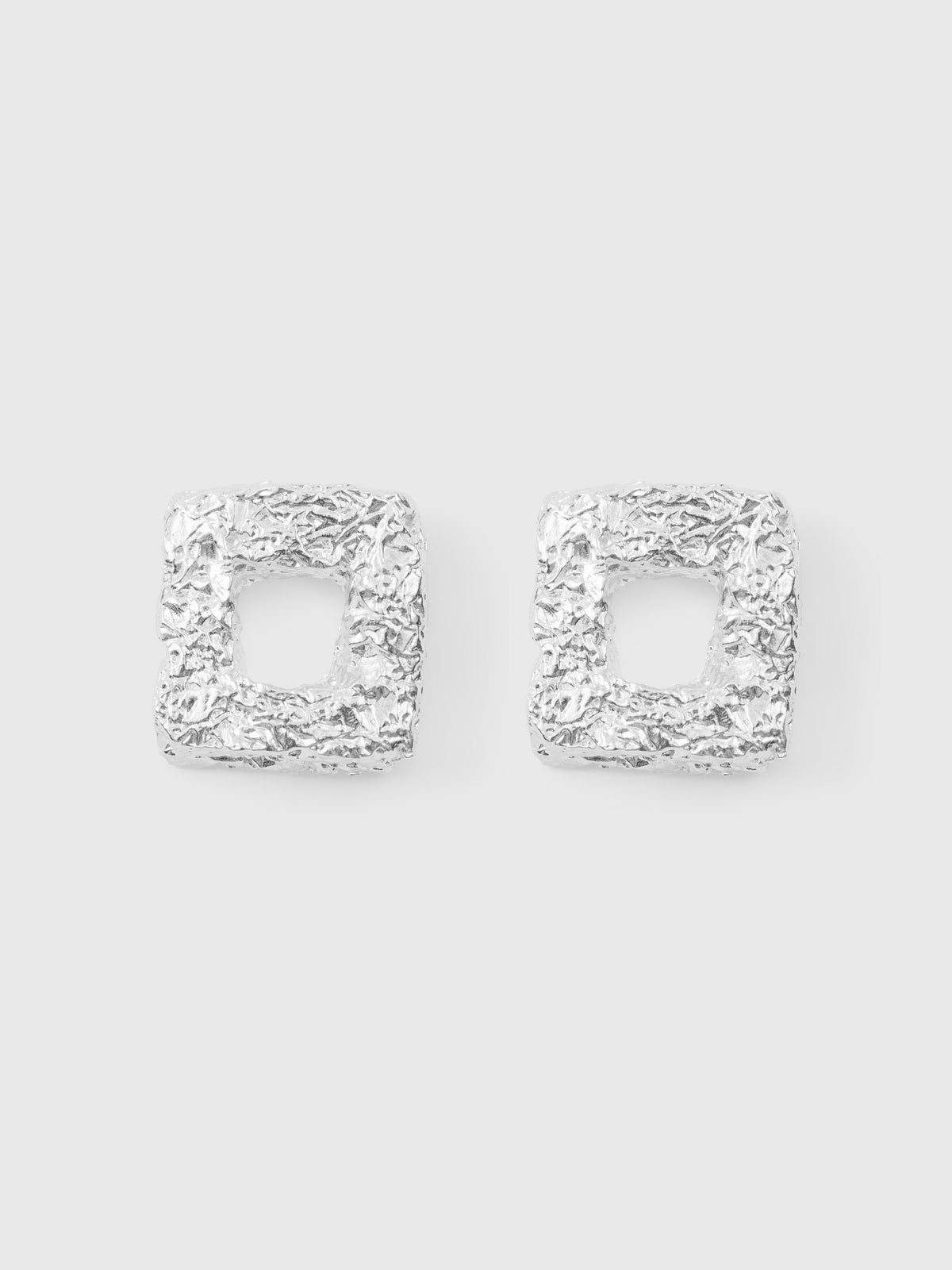 Rigid Square Earring (925 Silver)