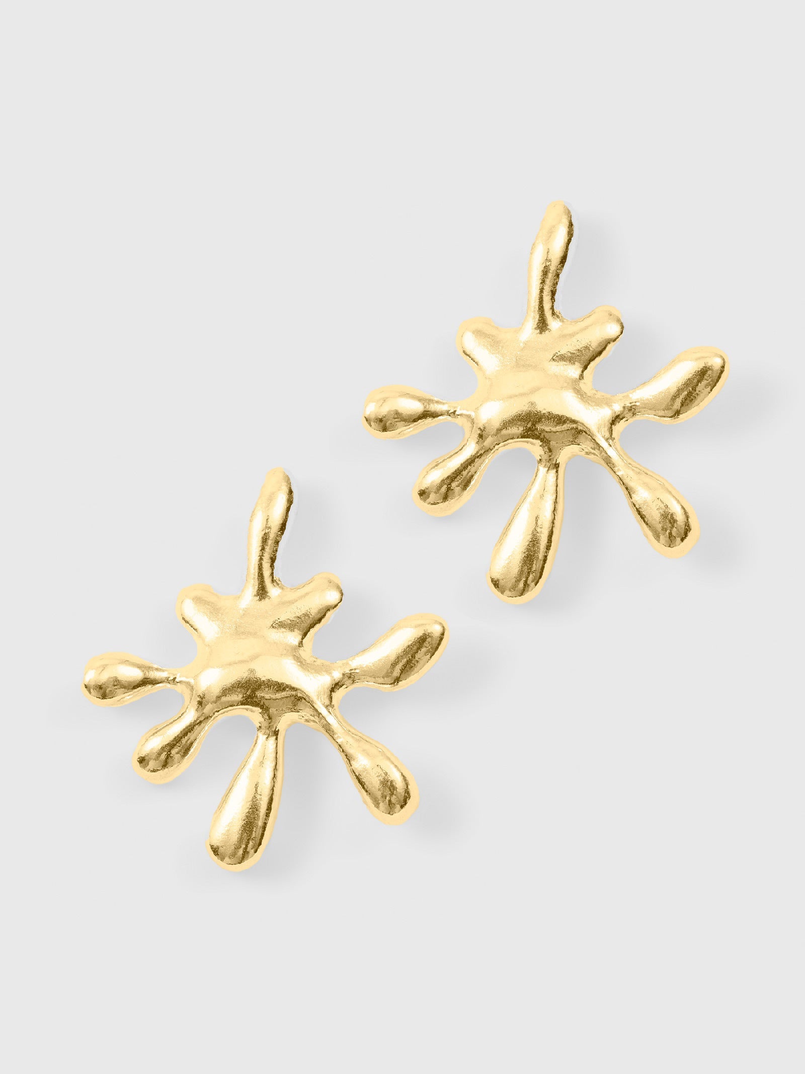Type Star Earring Large (Gold Plated)