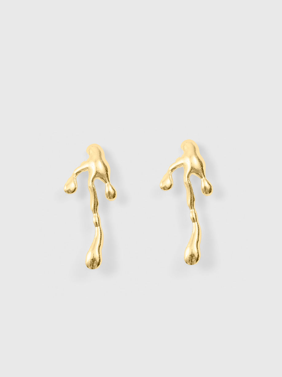 Type Arrow Earring Small (18K Gold)