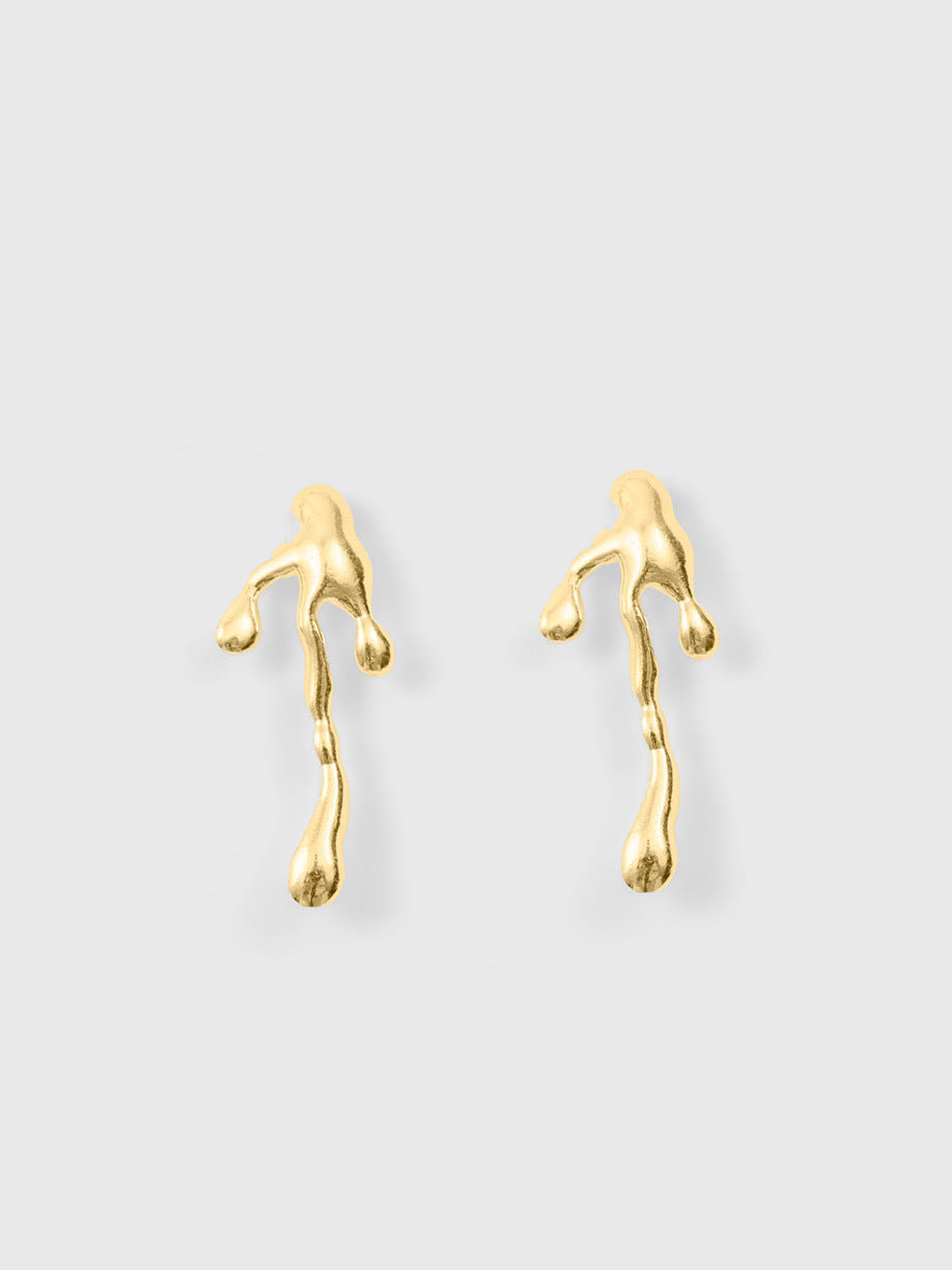 Type Arrow Earring Small (Gold Plated)